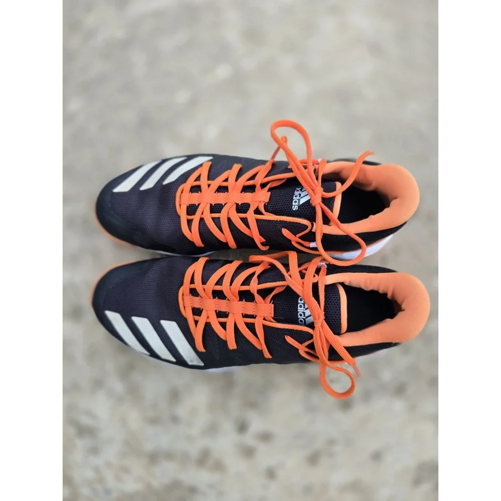 Adidas Men's Size 10 Black Orange White Mens Running Shoes Model G27686 Athetic